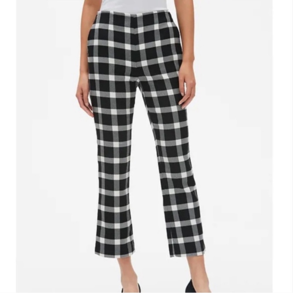 Gap Flare Crop Checkered Pants